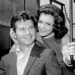 Photo of actor Gary Clarke and actress Pat Woodell, Woodell was married to Clarke 1964 NBC Television-NBC photo by Gerald K. Smith