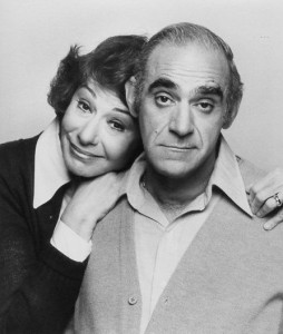 Abe Vigoda, as the dyspepotic Det. Phil Fish and Florence Stanley as his cheerful wife, Bernice, have undertaken to be "house parents" to a brood of disadvantaged youngsters in a shabby New York group home on the ABC comedy series, "Fish," which airs on Saturdays at 8:30PM