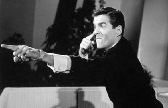Pat Harrington Jr. as the host of the CBS game show, Stump the Stars (1962)
