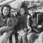 Kurt Russell, Goldie Hawn, and diector Garry Marshal on the set of OVERBOARD, a 1987 Metro-Goldwyn-Mayer (MGM) feature. Photo via: MortysTV.com