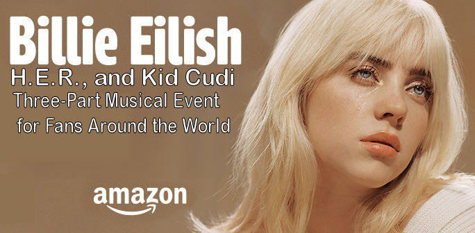 Amazon Announces “The Prime Day Show” Featuring Groundbreaking Artists Billie Eilish, H.E.R., and Kid Cudi in a Three-Part Musical Event for Fans Around the World