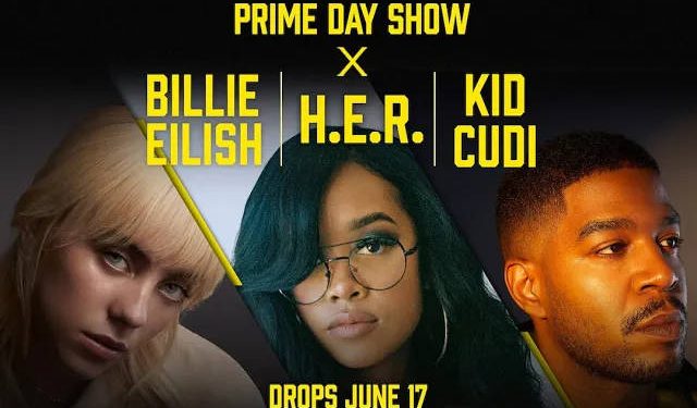 Amazon Reveals Official Trailer for the “Prime Day Show,” Featuring Billie Eilish, H.E.R., and Kid Cudi [VIDEO]
