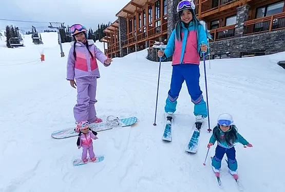 First Look Photo with Real-Life Siblings Miya and Kai Cech from the Set of “American Girl: Corinne Tan”