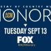 “Academy of Country Music Honors” Makes Its Debut on FOX for the First Time on Tuesday, September 13