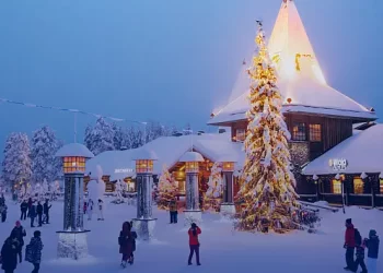 Hallmark Channel Films First Christmas Movie on Location at Santa’s Village in the Arctic Circle with “The Finnish Line”