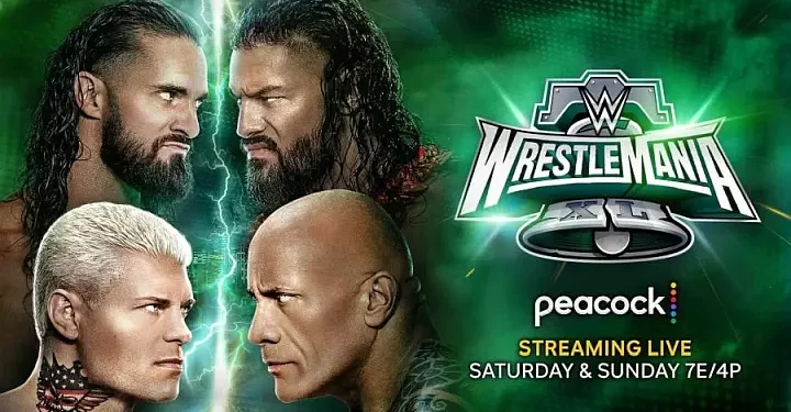 WrestleMania Streams Live on Peacock April 6 & 7 @ 7PM ET