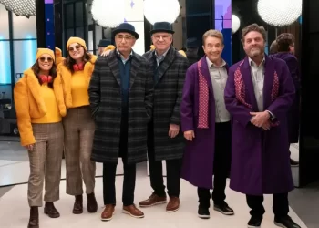 New Trio Alert: Eugene Levy, Zach Galifianakis, and Eva Longoria as Charles, Oliver, and Mabel in “Only Murders in the Building” Season Four