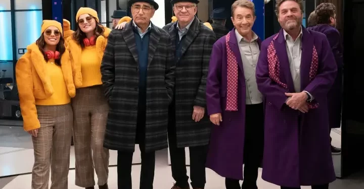 New Trio Alert: Eugene Levy, Zach Galifianakis, and Eva Longoria as Charles, Oliver, and Mabel in “Only Murders in the Building” Season Four