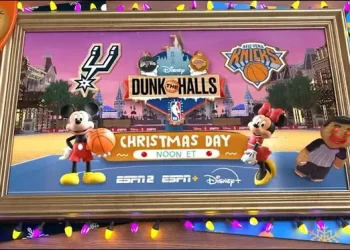 Slam Dunk! Disney, ESPN and the NBA Team Up to Present “Dunk the Halls” – the First Real-Time, Animated NBA Game: San Antonio Spurs vs. New York Knicks on Christmas Day [VIDEO]