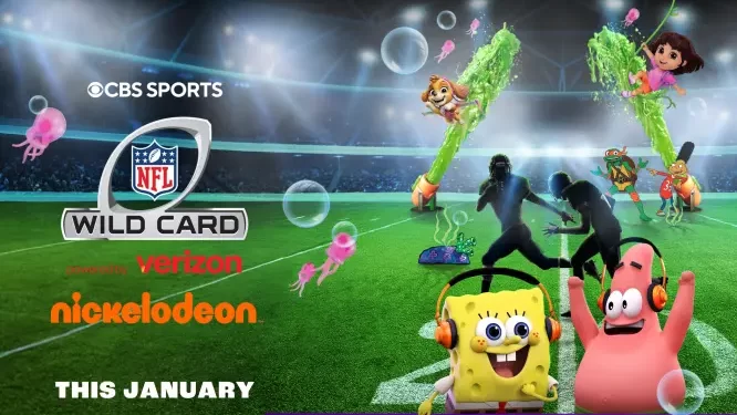 Nickelodeon and CBS Sports Set for Nickelodeon’s NFL Wild Card Game Live from Bikini Bottom When the Chargers Face the Texans on Saturday, January 11, at 4:30 PM (ET)