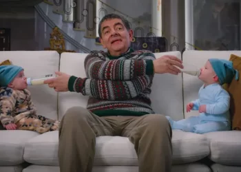 Silent Night? Not Likely. Rowan Atkinson Returns in “Man vs. Baby”