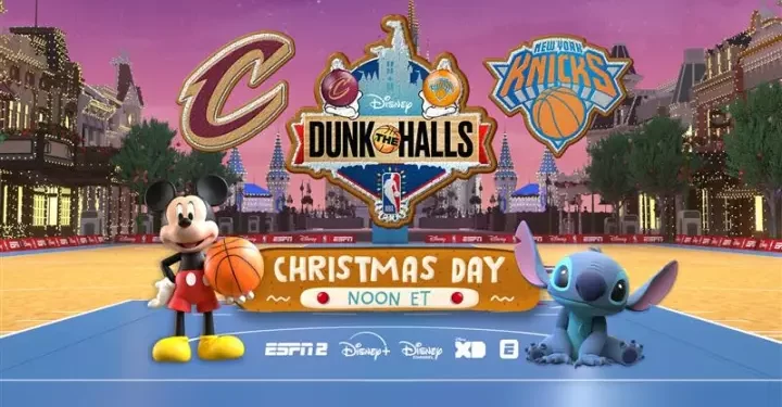 Disney, ESPN and the NBA Team Up to Present Second “Dunk the Halls” – The Real-Time, Animated NBA Game: Cleveland Cavaliers vs. New York Knicks on Christmas Day – Live from Main Street, U.S.A.